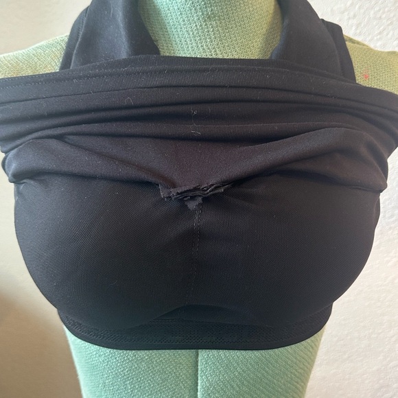 OGL Black Collared Tank Top, with built in uplift support - Picture 4 of 5